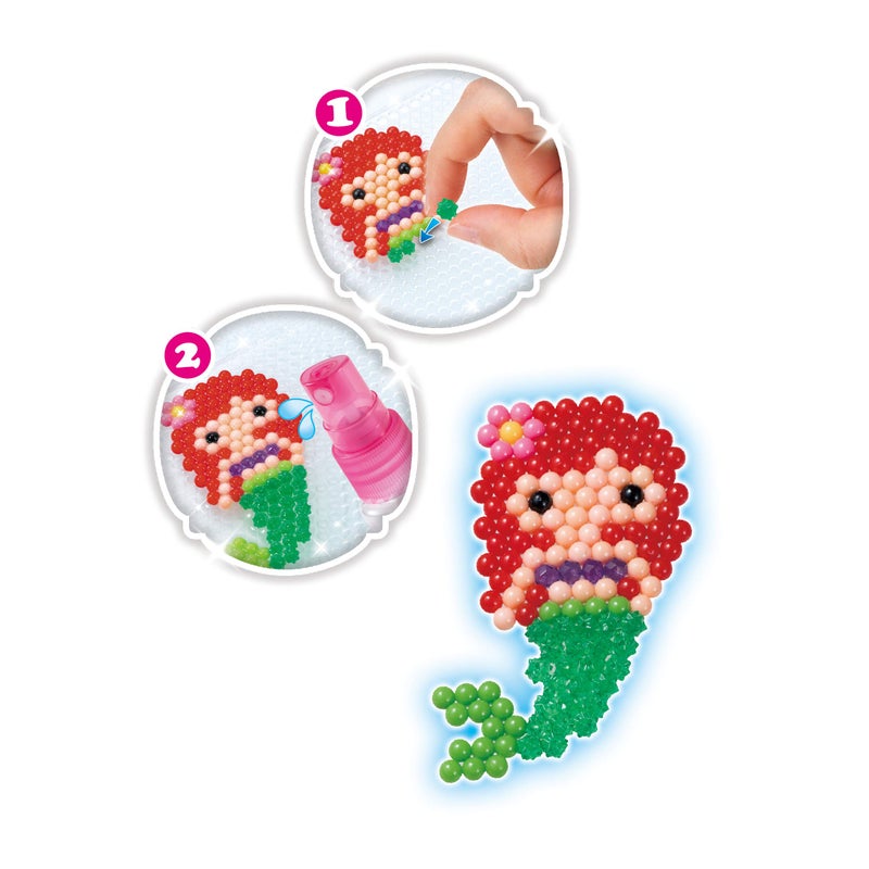 AquaBeads Disney Princess Creation Cube, Complete Arts & Crafts Bead Kit for Children - Over 2,500 Beads & Display Stand The Create Belle, Ariel, Tiana, Rapunzel and More - Image 4